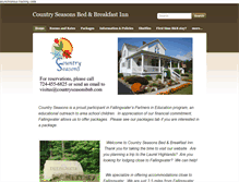 Tablet Screenshot of countryseasonsbnb.com